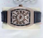 High Quality Franck Muller Vanguard Iced Out Full Diamond Rose Gold Watches